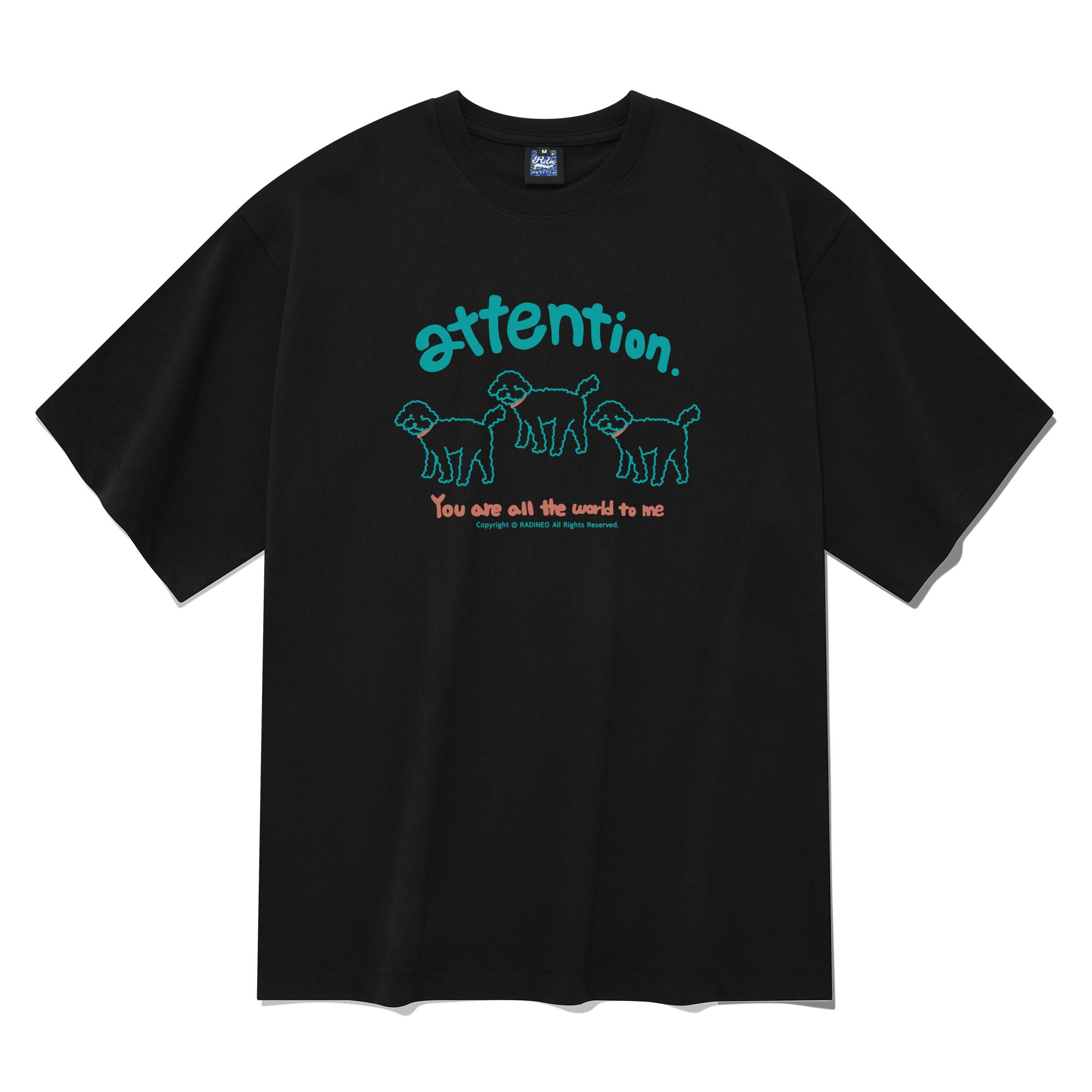 Radineo Attention Short Sleeve T-Shirt Black Xl