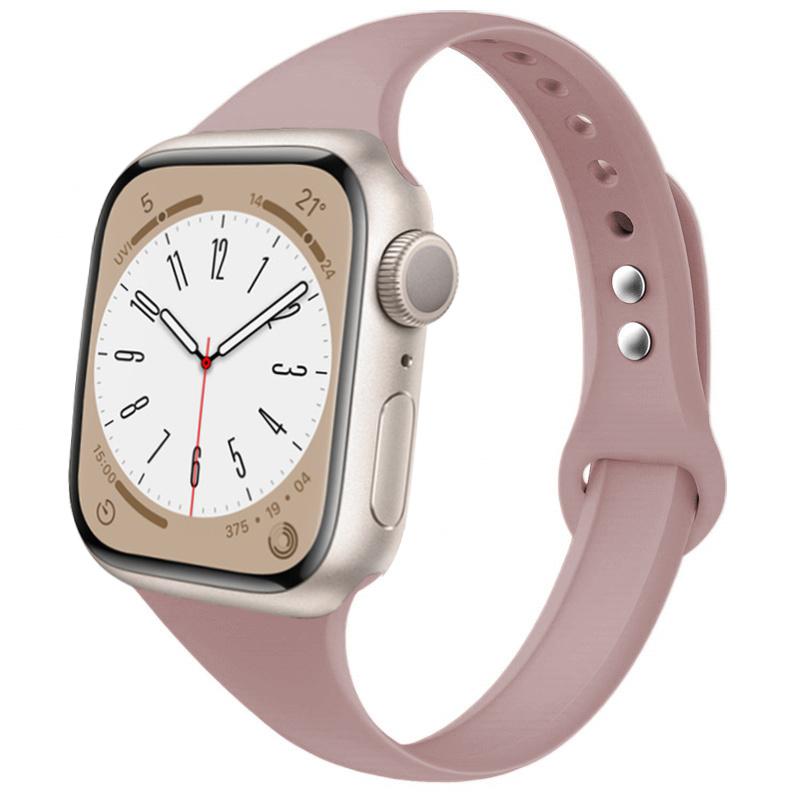 Slim strap for Apple watch ultra 2 3 band 49mm 46mm 44mm 41mm 45mm correa Silicone bracelet iWatch series 11 8 7 3 9 10 SE 40mm