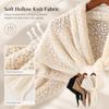 Breathable Triangle Wrap Hollow Out Shoulder Shawl Fashion Scarf Coverup  Daily Wear