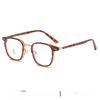 Retro Metal Tr Frame Eyeglasses With Blue Light Blocking For Men And Women
