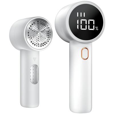 1pc Rasoir à tissu compact et portable avec affichage numérique - sans fil, dissolvant électrique de peluches pour pull rechargeable par USB, idéal pour un usage domestique
