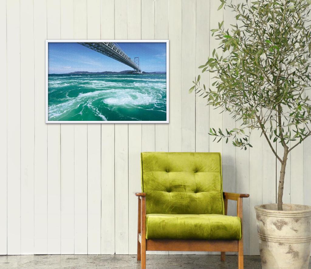Japanese Onaruto Bridge and Whirlpools X 50 Jigsaw Made In APPLEONE 1000-913 Landscape (Tokushima Prefecture), 1000-piece (75 Cm) Puzzle, Japan,