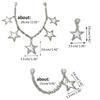 Stylish Shoe Chain Unique Hollow Star Pendant Martins Boots Chains Canvas Shoes Buckles for Casual and Formal Occasions