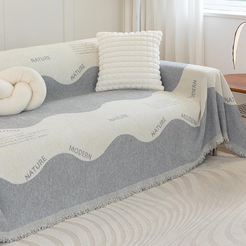 

Anti-Scratching Sofa Cover Universal All-Inclusive Full Cover Towel Four Seasons Sofa Cushion Protector 180*130cm серый