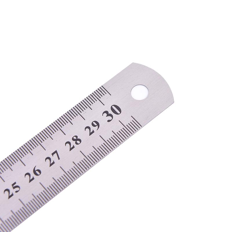Metal Ruler Stainless Steel Straight Edge Drawing Cutting Non Skid Back