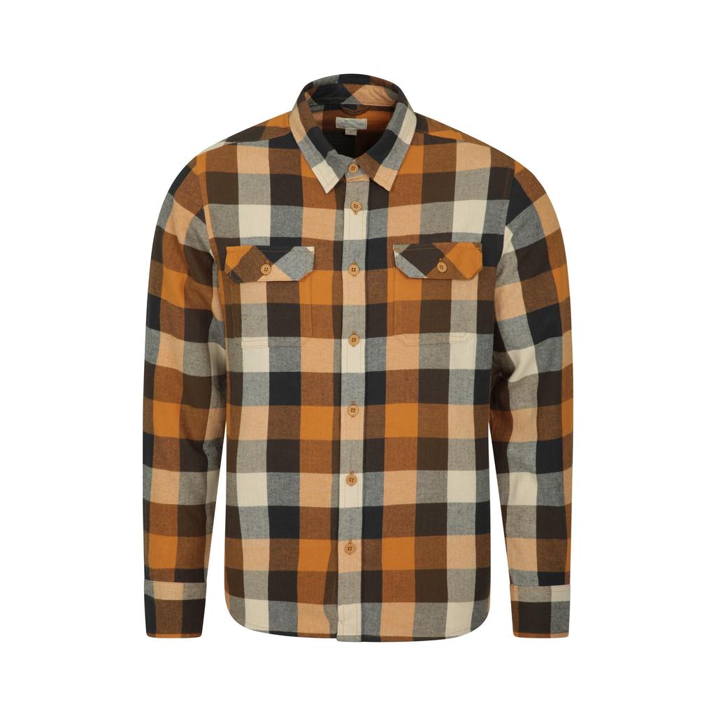 Mountain Warehouse Herre Trace Flanell Langermet skjorte