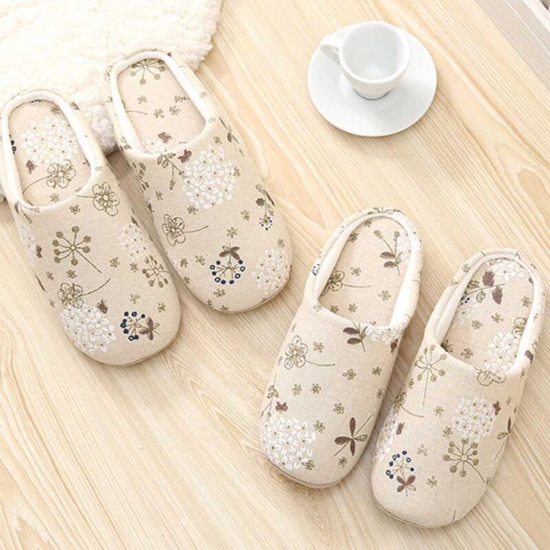 Everyday Petal-inspired Unisex Beige Living Room Slippers CH1893511 beige