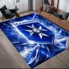 AJ Auxerre Flannel Pattern Square Carpet,Area Rug,Carpet Rug for Living Room Bedroom Sofa Playroom Decor,Non-slip Floor Mat