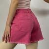 Women's Color Jeans Stretch Slim Fit Distressed Denim Shorts