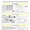 First Grade Language Textbook: New Version with Rainbow Class Lesson Stickers and Preview Sheets