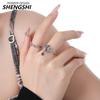 Fashionable Adjustable And Ushaped Ring For Women Featuring A Eyecatching Starry Sky Design