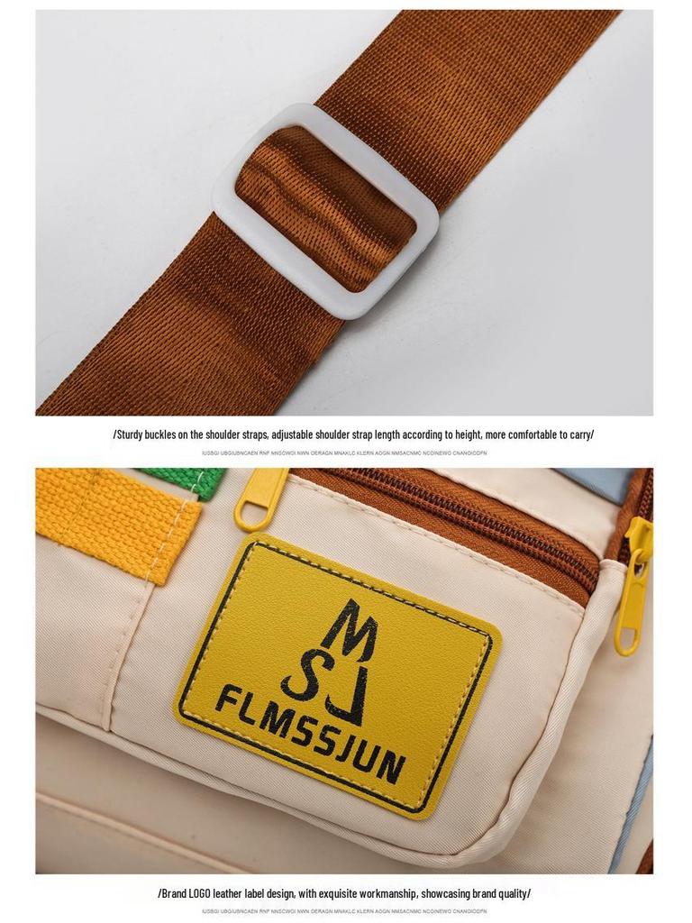 Color Block Casual Gym Bag - Large Capacity Women's Handbag & Men's Crossbody Travel Bag