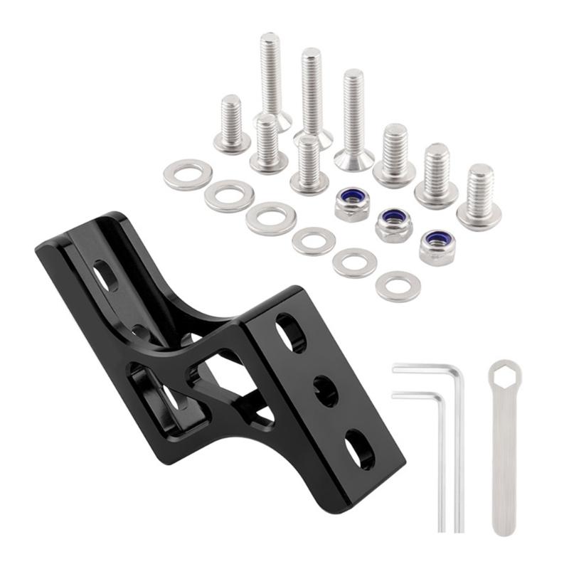 

Folding Bike Bag Brackets Light Conversions Seats Nose Light Converter Raised Mount Bike Bag Holder Adapter Enduring чёрный