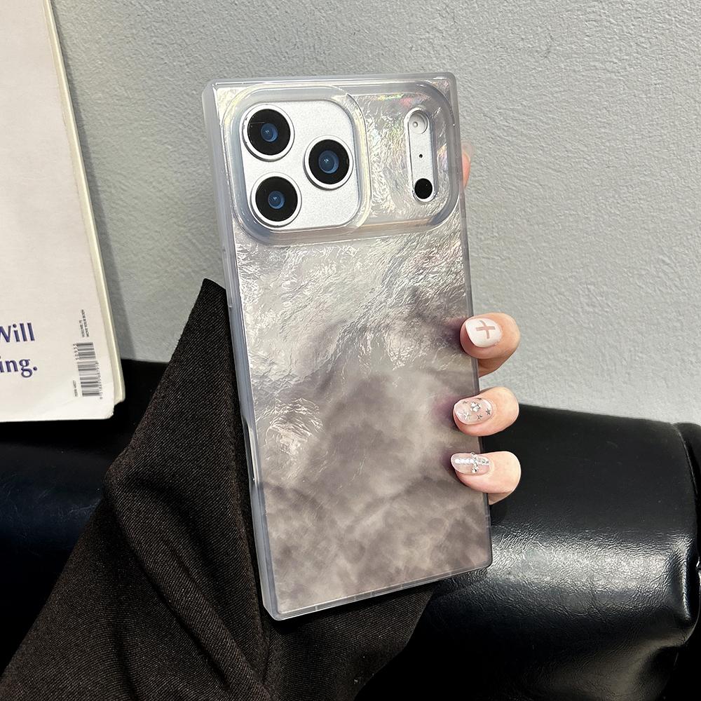 Gradient Color Camlet Pattern Phone Case For iPhone 17 16 15 14 Pro Max Shockproof Soft TPU Back Cover