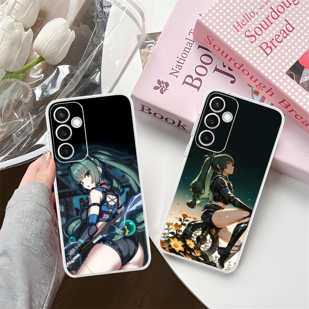 Zenless Zone Zero QingYi Phone Case for Samsung Galaxy S25 S24 S23 S22 S21Plus FE Ultra Clear Colorful Cover Pretty Cellphones