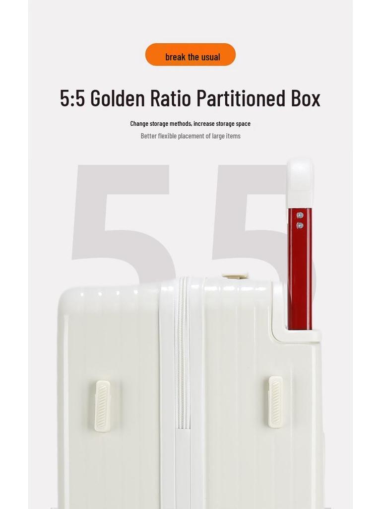 20" Wide Drawbar Carry-on Suitcase with Universal Wheels, Drop-resistant, Travel Combo Lock, High-Value for Students