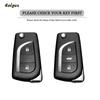 Tpu Car Folding Key Case Protection Shell For Toyota Corolla Camry Avensis Prado Fortuner Rav4 Chr Vios Highlander Keyless Cover