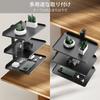 Zuzavika Desk Side Rack, Tableside Storage, Side Desk Holder, Clamp-Type, Multi-Purpose Tray, 3-Tier, Tabletop Organization, Storage, Approx. 28*17.5c