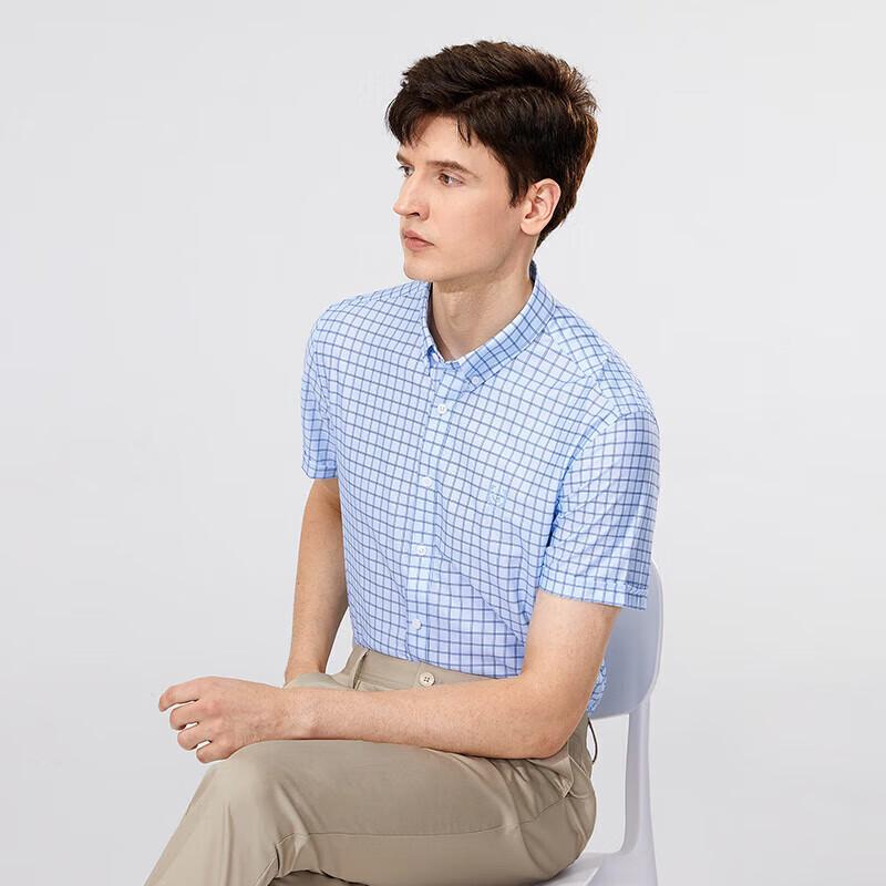 

Goldlion Men s Short Sleeve Easy-Care Shirt 2XL (54)