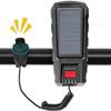 Solar Charging Bike Headlight With 130dB Horn 400LM 200M 2000mAh Waterproof 3 Modes Warning Flashlight For Road Mountain Bicycle