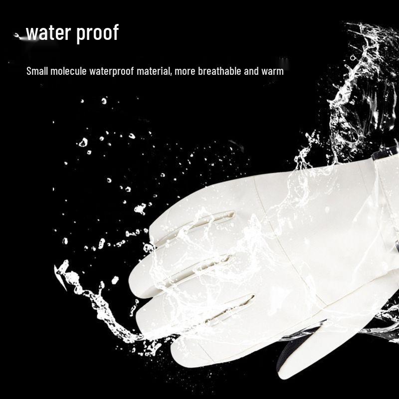 Water-Repellent Touchscreen Winter Ski Gloves for Women & Men - Warm, Cold-Proof Outdoor Sports & Cycling Gloves