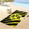 Bold Stripes BVB Emblem beach towel soft beach Outdoor pool towel seaside quickdrying swim towel beach towel Outdoor picnic beach mat printing