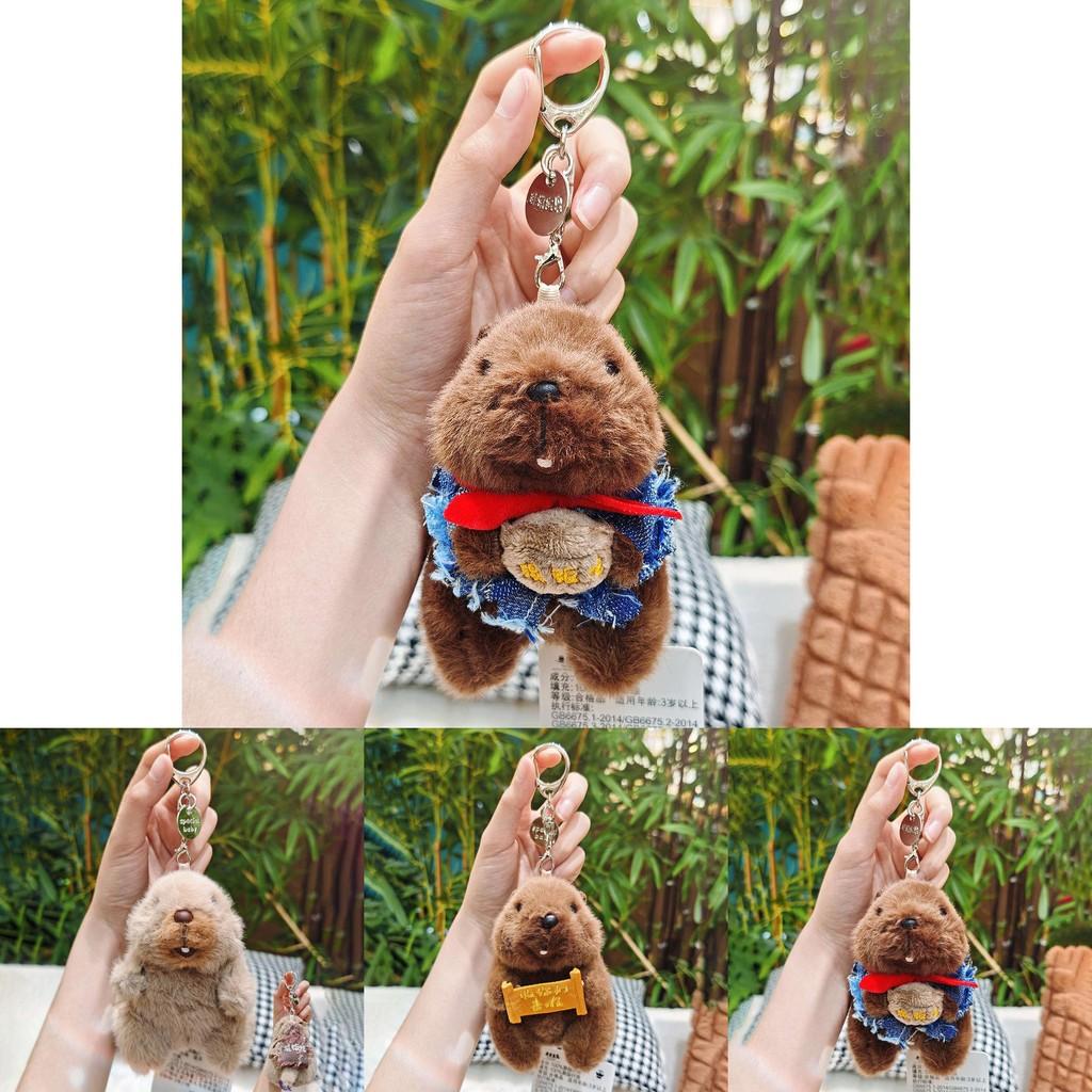 Marmots Character Plush Key Holder With For Backpack And Keyring