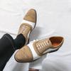 Men's Large Size Retro Brogue Leather Shoes - Autumn British Style