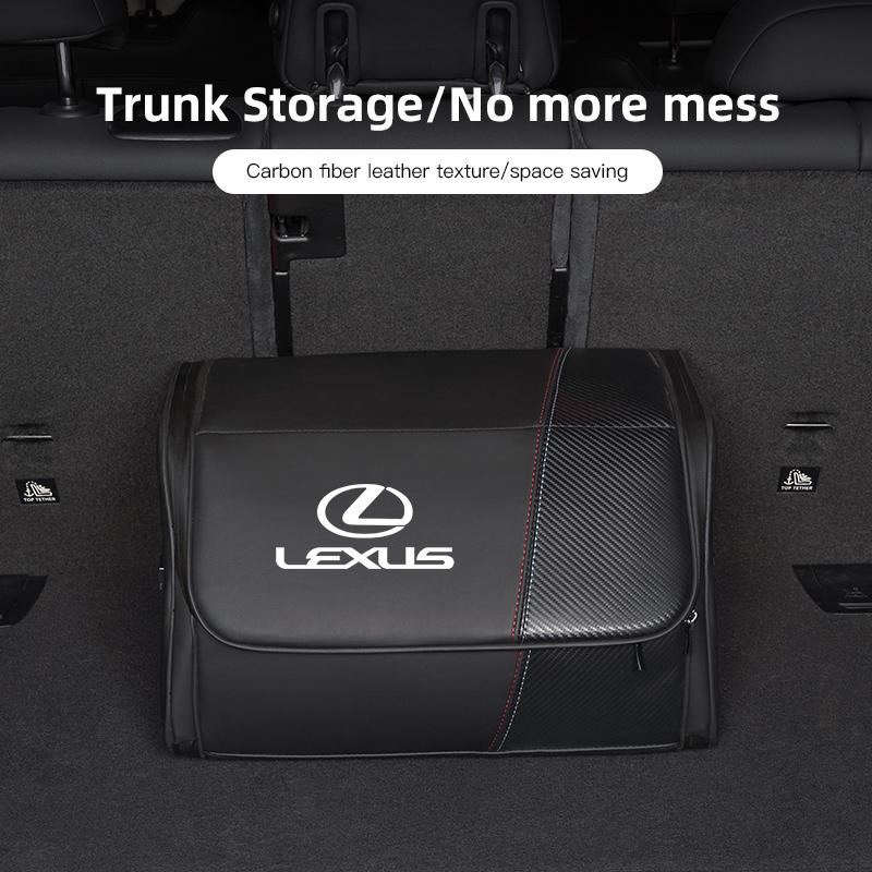 For Lexus F SPORT IS250 IS200 CT200h GS300 LS430 RX450h Key Chain Car Trunk Organizer Box Foldable Storage Bag Tidying Tools