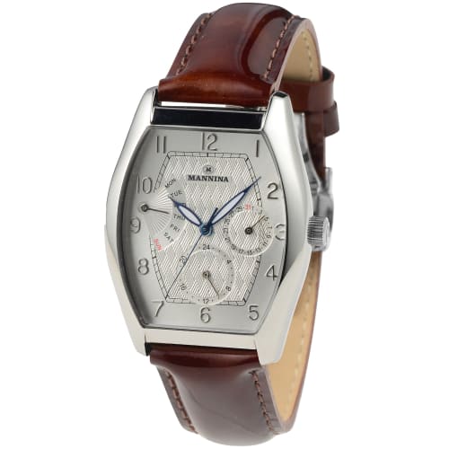 

Мужские часы Mannina MNN003-01, Официально импортированные, Коричневые