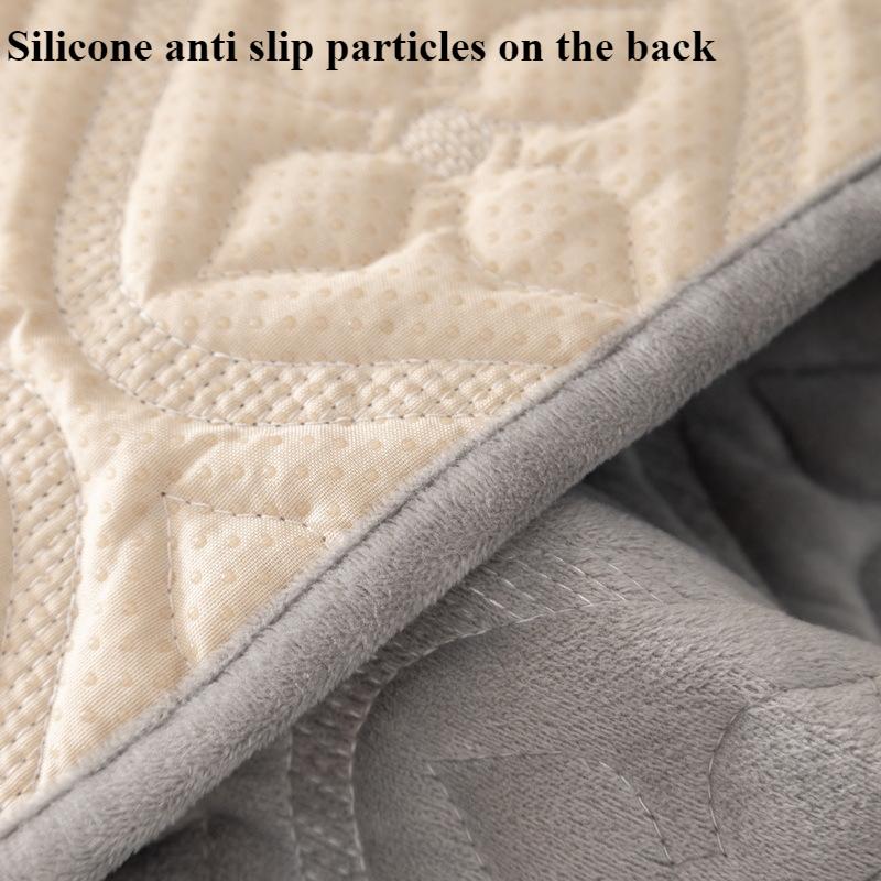 Fashionable Embroidered Plush Sofa Cushion Home Living Room Decoration Anti Slip Backrest Towel Modern Minimalist All Inclusive Universal Sofa Cover