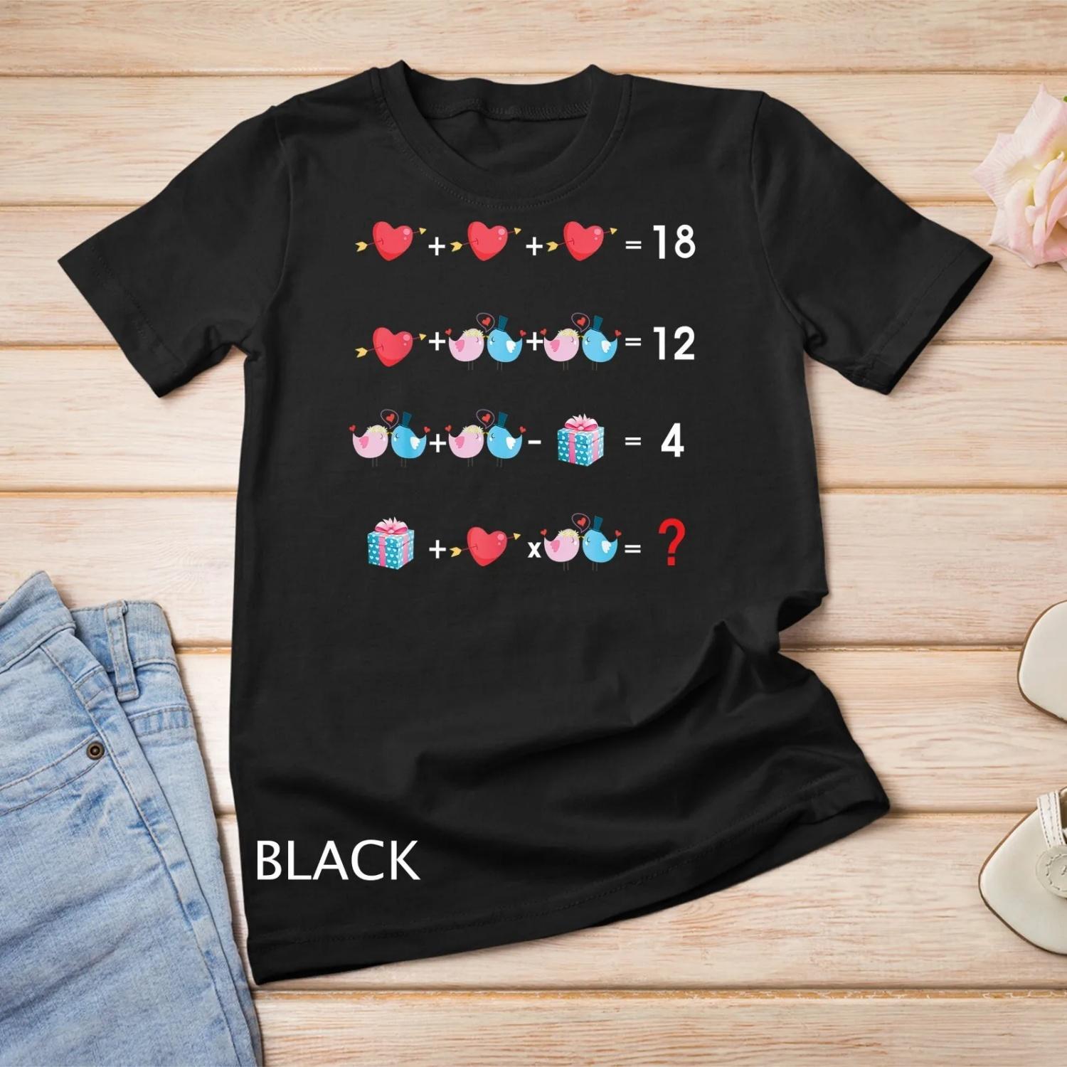 Order Of Operations Quiz Funny Valentine Math Teacher V Day T shirt S чёрный