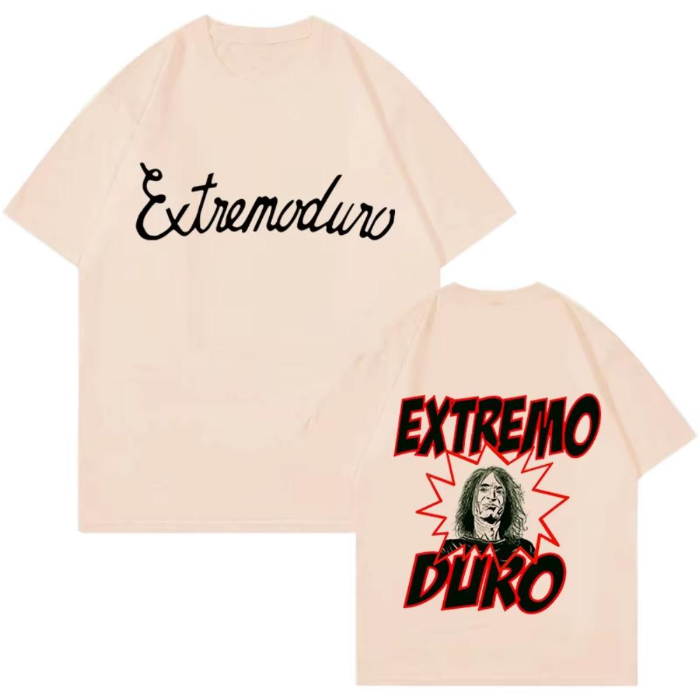 Unisex Fashion Rock Band Extremoduro Print Short Sleeve T Shirt Men Women Graphic Vintage TShirts Y2k Hip Hop Tees Tops Clothes
