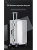 Aluminum-Magnesium Alloy Suitcase: 20-Inch Trolley & 24-Inch Travel Luggage with Password Lock