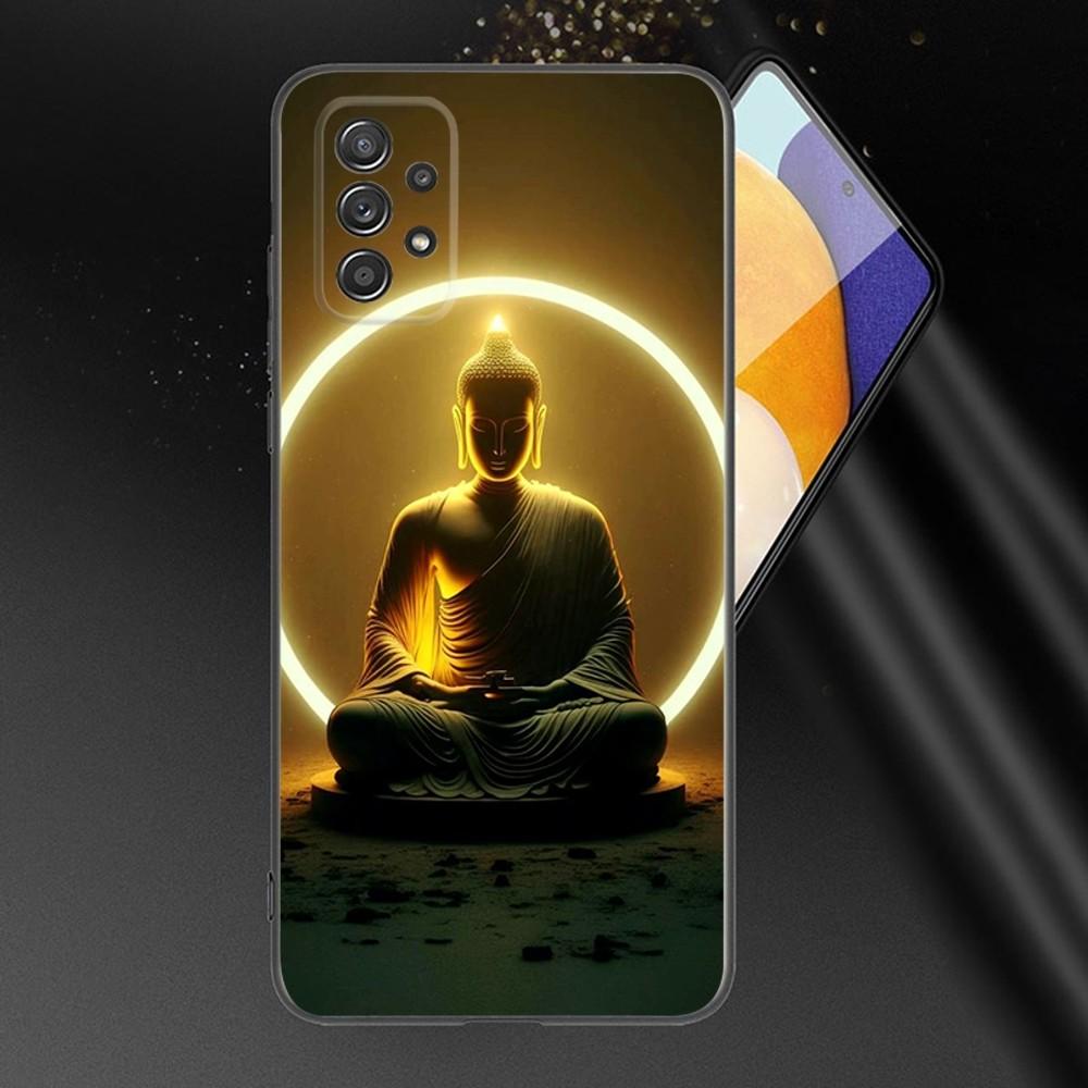 Lord Buddha Phone Case For Samsung Galaxy A13,A21s,A22,A31,A32,A52,A53,A71,A80,A91 Soft Black Phone Cover