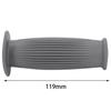nakira Motorcycle Grip Moped Handle Barrel Type 0.9 inch (22.2 mm) Left and Right Set Rubber F Type (Gray)