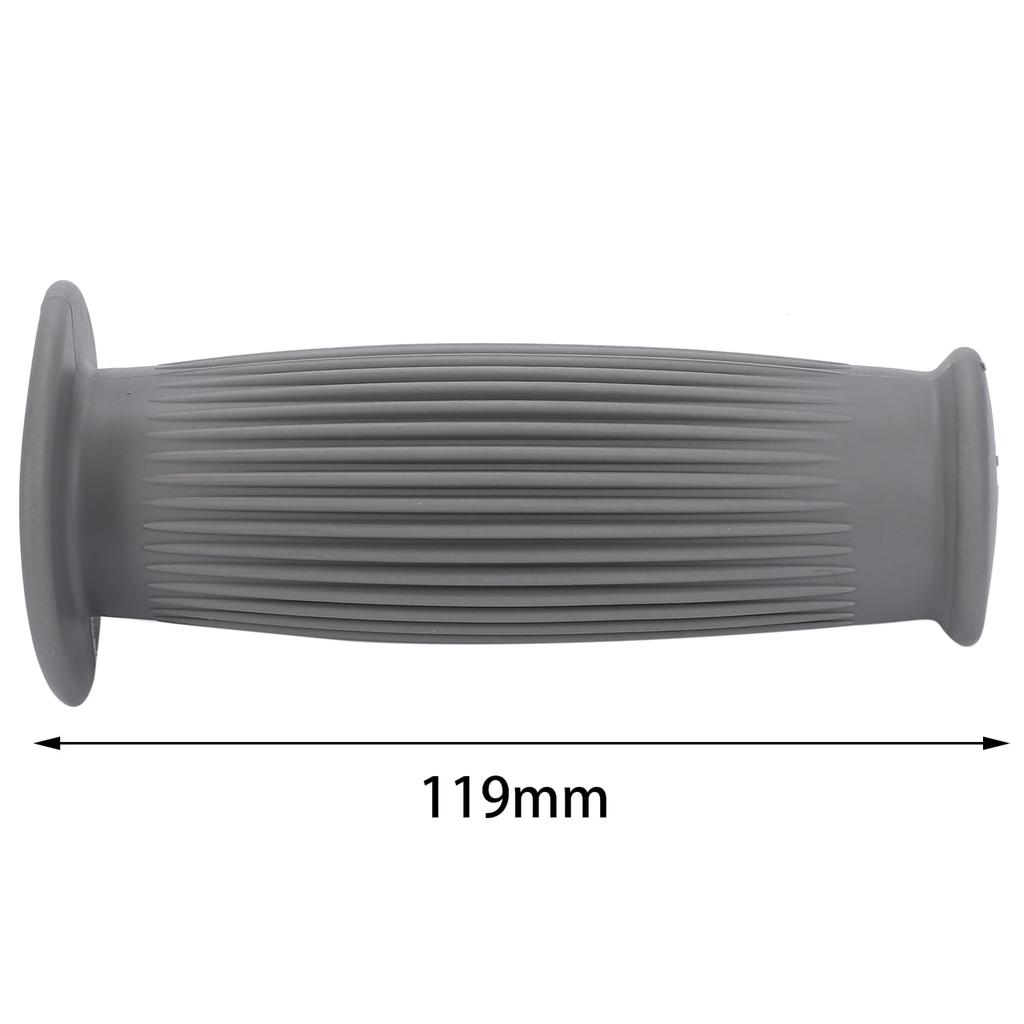 nakira Motorcycle Grip Moped Handle Barrel Type 0.9 inch (22.2 mm) Left and Right Set Rubber F Type (Gray)