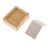 Bamboo Wooden Drop Earrings Ear Studs Display Rack Organizer 1 Slot White