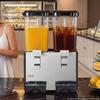 VEVOR Commercial Beverage Dispenser 2 Tanks 18 L / 19 QT Per Tank, Stainless Steel Juice Dispenser