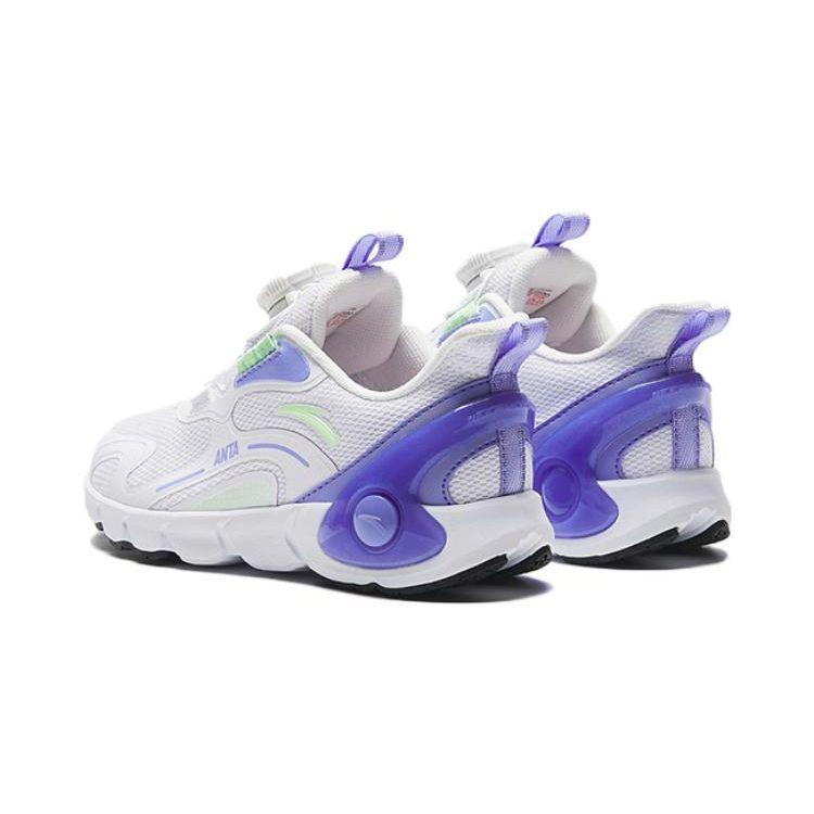 Anta Durable Breathable Lightweight Low-Top Kids Running Shoes Kids Sneakers White Purple A322339950-1