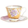 Butterfly Bloom Yellow Coffee Cup & Saucer