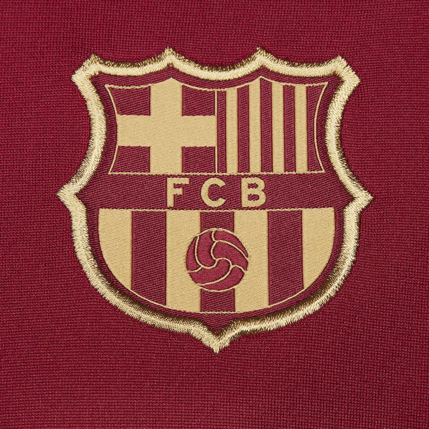 Nike FCDri-Fit Barcelona Strickjacke mit durchgehendem Reißverschluss, Stehkragen und langen Ärmeln, Slim Fit, Bequem, Lässig, Fußballset für Herren, FJ5407-621