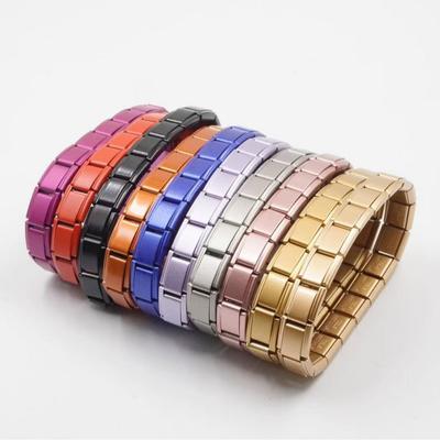 Versatile Unisex Matte Stainless Steel Elastic Bracelet Watch Band