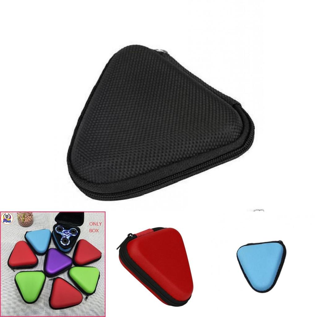 Stylish Triangle Finger Toy Box Gift Pouch Hard Box Protective Case 9 2.5cm