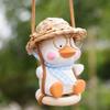 1 PC Anime Little Duck Swing Car Pendant Cute Auto Rearview Mirror Ornaments Interior Decor Gift for Car Lovers