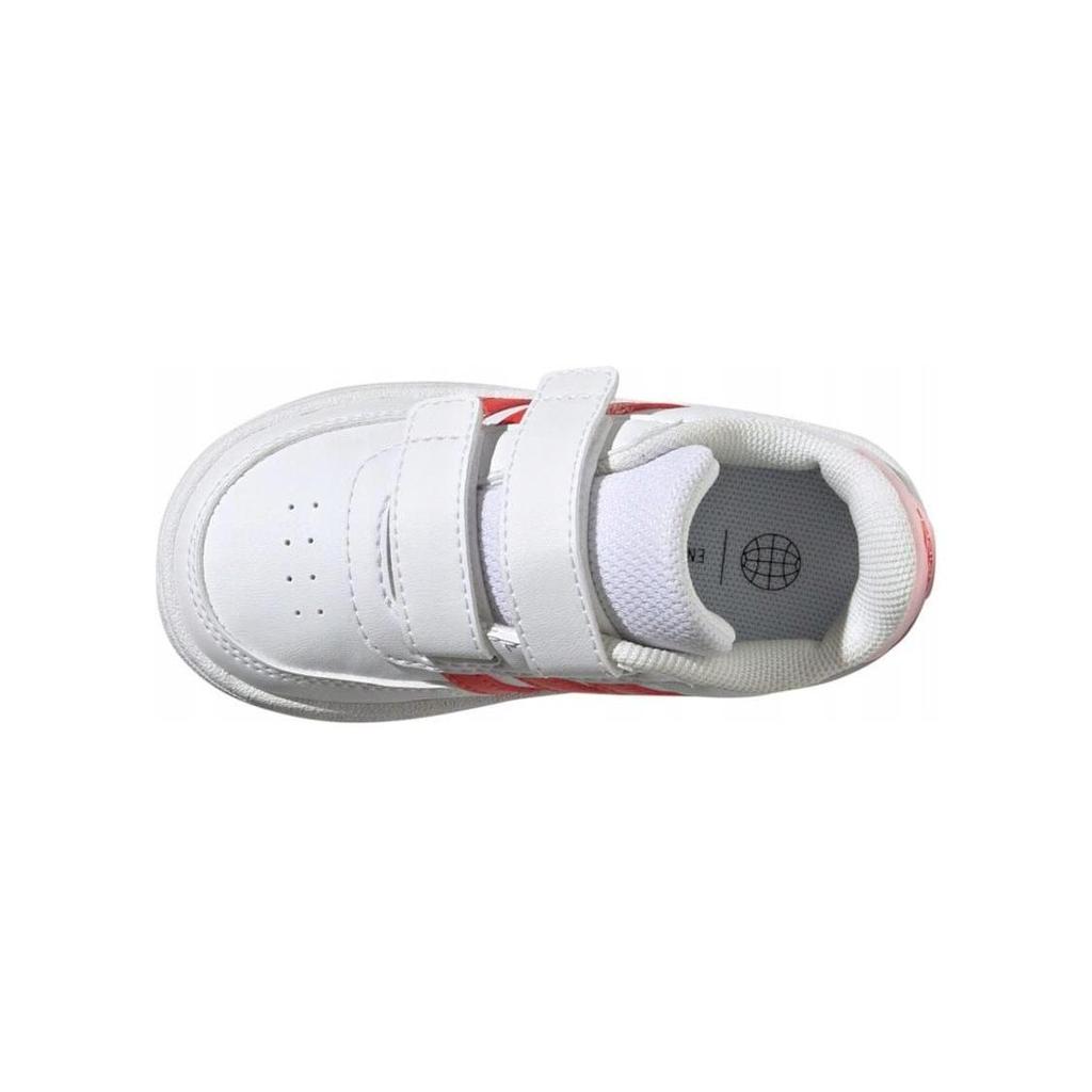 Adidas Focus Breathein Breaknet 2.0 Abrasion Resistant Low top Toddler Shoes White Red Infant And Toddler HP8974