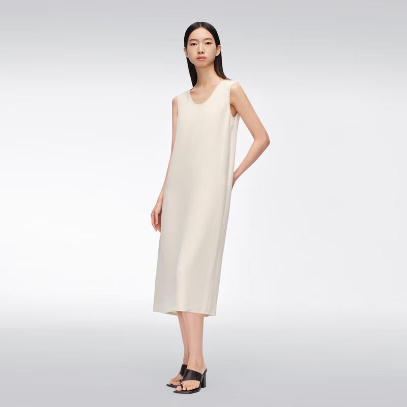 OVV Women's Heavy Silk Crepe Sleeveless Dress