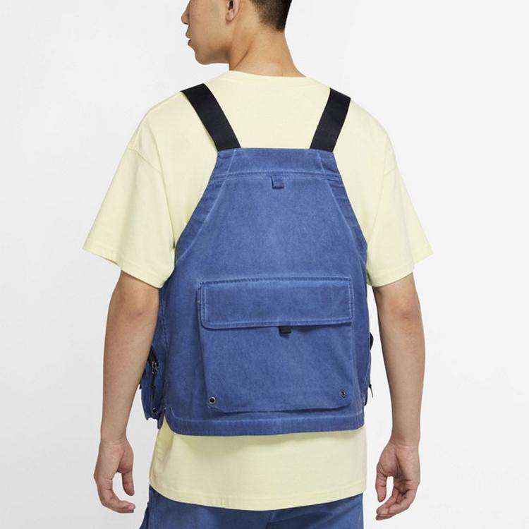 Nike Vests Men's Denim Collarless Moderate Workwear CZ4001-492