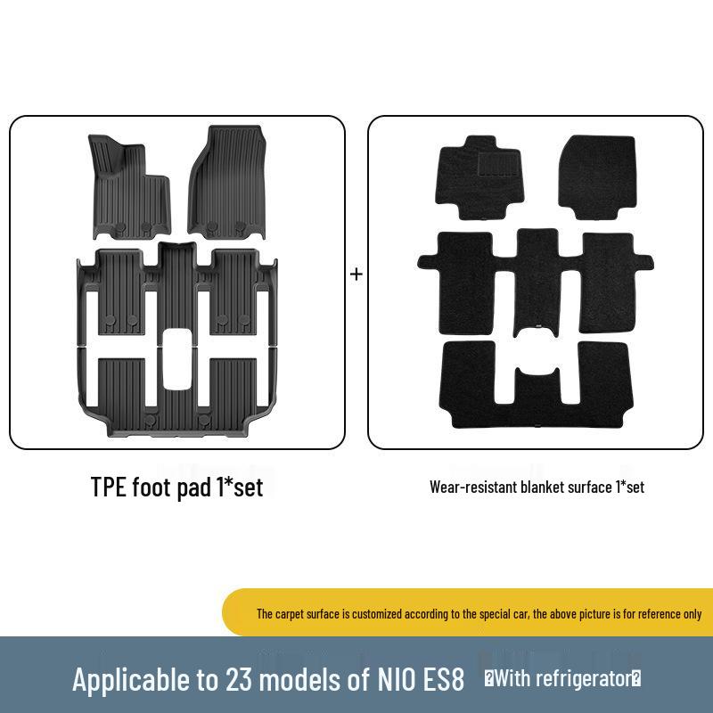 Nio ES8 (2023-2026) TPE Mats: Floor, Trunk Liner, & Seat Back Protector