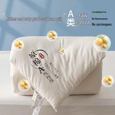Ganzjahresdecke: Rohbaumwolle, Sojabohne, Warmer Winter, Sommerkühl, Frühlings- & Herbst-Steppdecke Geschenk Bettwäsche